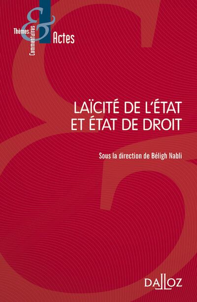 Laicite de l'etat et l'etat de droit