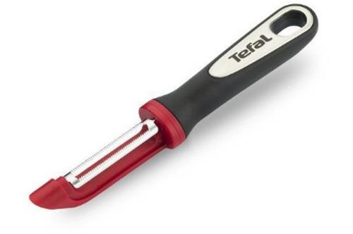 TEFAL Eplucheur &agrave; peaux souples K2074014 noir et rouge