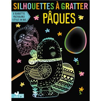 Silhouettes à gratter - Pâques
