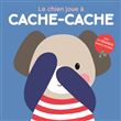 Le chien joue à cache-cache