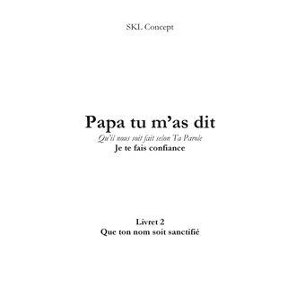 Que ton nom soit sanctifié