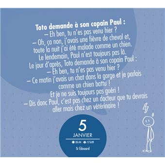 Magnetic frigo 365 devinettes et blagues de Toto 2021 - cartonné -  Collectif - Achat Livre