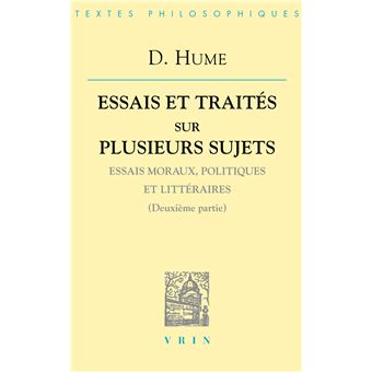 Essais et traités sur plusieurs sujets