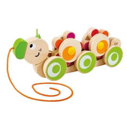 Petit chenille à tirer Hape
