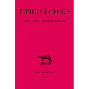 L'Erreur des religions païennes