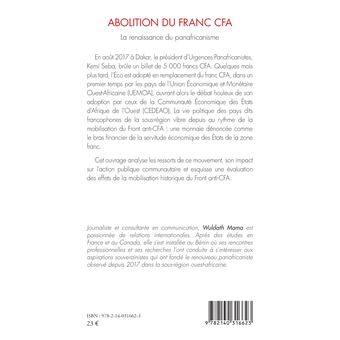 Abolition du Franc CFA