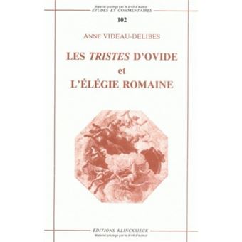 Les Tristes d'Ovide et l'Élégie romaine
