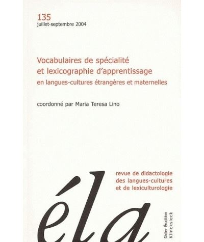 Études de linguistique appliquée -  N°3/2004