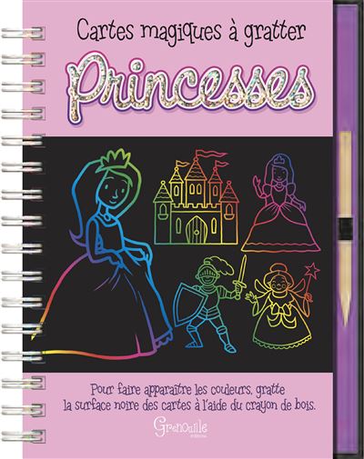 Princesses, cartes magiques à gratter