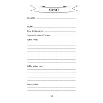 Carnet des anniversaires