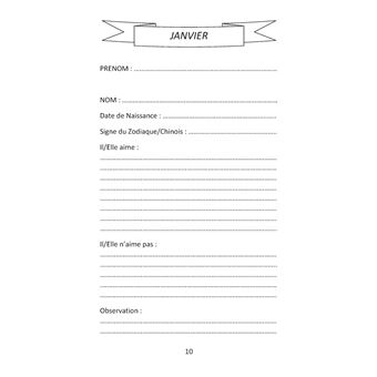 Carnet des anniversaires