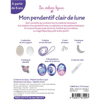 Mon pendentif clair de lune - mini coffret avec accessoires