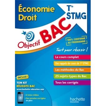 Objectif Bac Economie Droit Term Stmg Broche Alban Lucas Claire Lheureux Lydie Omont Achat Livre Fnac