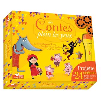 Des contes plein les yeux - coffret avec lampe