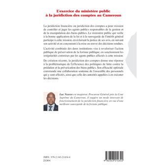 L'exercice du ministère public à la juridiction des comptes au Cameroun