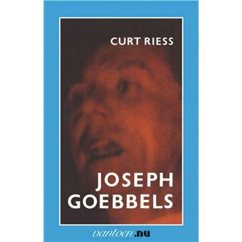 Vantoen Nu Joseph Goebbels C Riess Broch Achat Livre Fnac