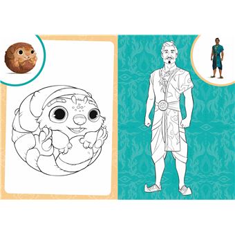 RAYA ET LE DERNIER DRAGON - Mes Coloriages avec Stickers - Disney