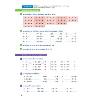 Maths CE2 Ed. 2022  - Livret d'entrainement au calcul fluide