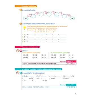 Maths CE2 Ed. 2022  - Livret d'entrainement au calcul fluide