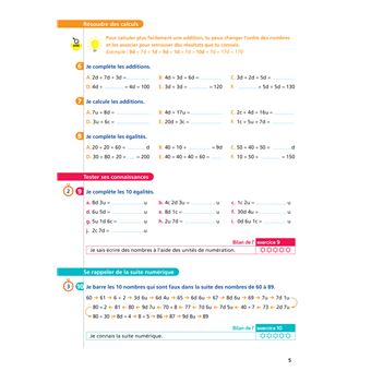Maths CE2 Ed. 2022  - Livret d'entrainement au calcul fluide