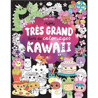 Mon très grand livre de coloriages kawaii