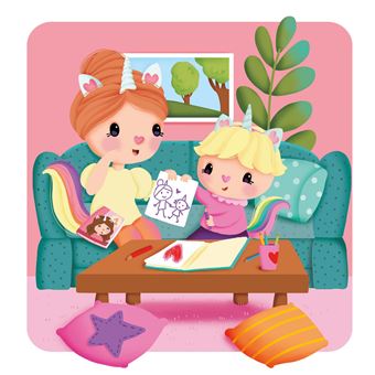 Petite licorne aime sa maman