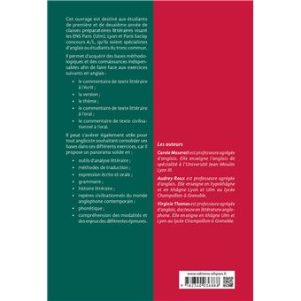 L'Anglais en Hypokhâgne/Khâgne Concours A/L - Approche méthodologique