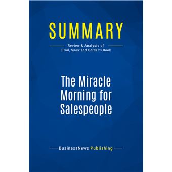 Summary: The Miracle Morning for Salespeople