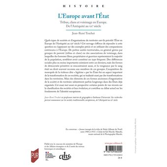 L'Europe avant l'État