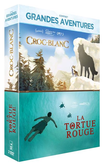 Grandes aventures tortue rouge/croc blanc