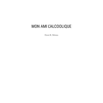 Mon ami l'alcoolique