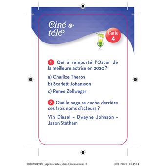 Apéro-cartes Stars & people