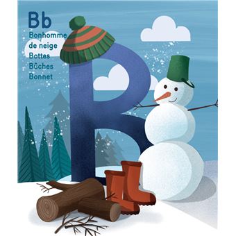 Mon abécédaire des 4 saisons à colorier : l'hiver
