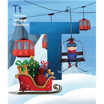Mon abécédaire des 4 saisons à colorier : l'hiver