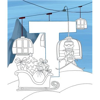 Mon abécédaire des 4 saisons à colorier : l'hiver