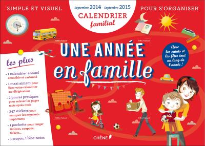 Calendrier 2015 le plus pratique : le calendrier familial