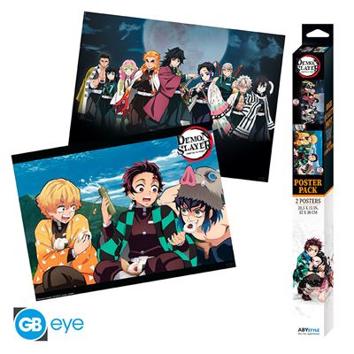 Set 2 Posters Chibi Demon Slayer Séries 2x4