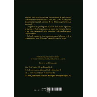 Traité fondamental de la seule Philosophie