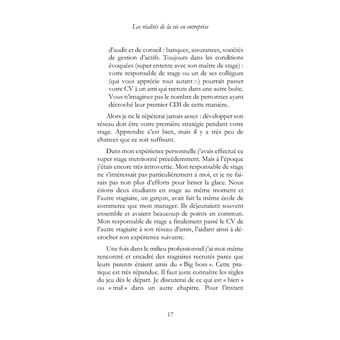 Les réalités de la vie en entreprise