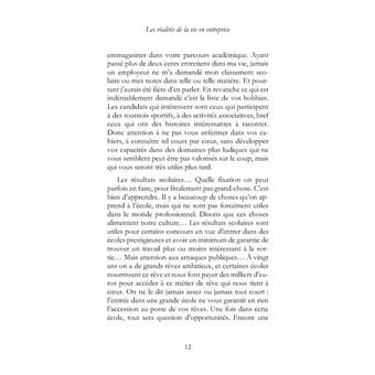 Les réalités de la vie en entreprise