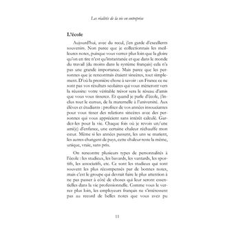 Les réalités de la vie en entreprise