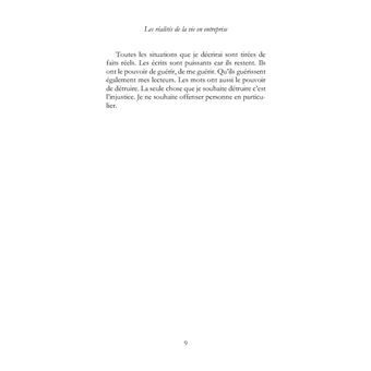 Les réalités de la vie en entreprise