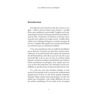 Les réalités de la vie en entreprise