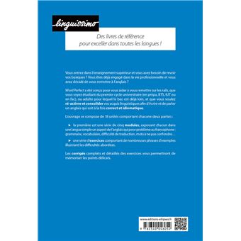 Word perfect - Consolider et perfectionner son anglais - B2-C1