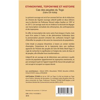 Ethnonymie, toponymie et histoire