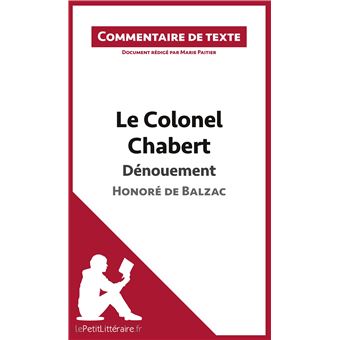 commentaire compose colonel chabert
