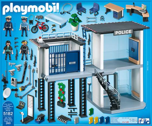 Petit commissariat avec ses policiers-Playmobil