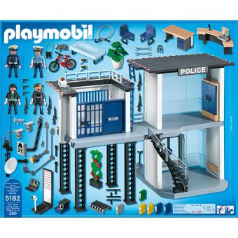 Playmobil - 5182 - Jeu de Construction - Commissariat de Police avec  Système d'alarme : : Jeux et Jouets