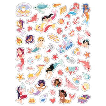 250 autocollants - jolies sirènes