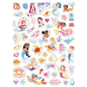 250 autocollants - jolies sirènes